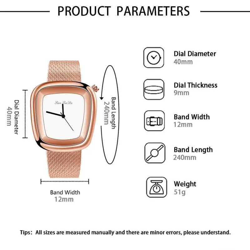 2019 женские алюминиевые наручные часы с квадратным циферблатом из нержавеющей