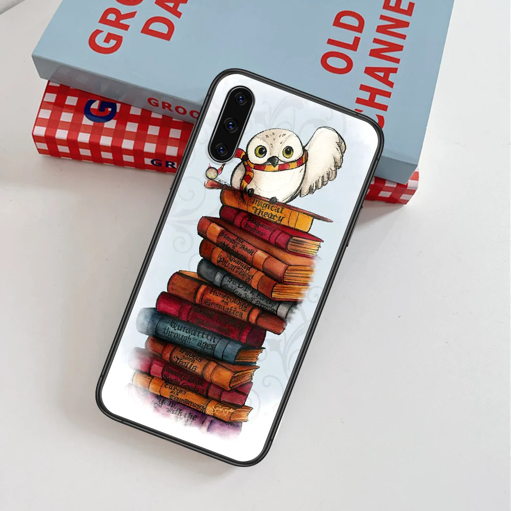 

Harries Potter Owl Magic Cute Cartoon Phone Case For Samsung Galaxy Note S 8 9 10 20 Plus E Lite Uitra black Cell Painting Prime