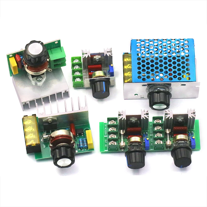 2000 Вт 4000 тиристорный регулятор скорости двигателя 220 В Электронный напряжения