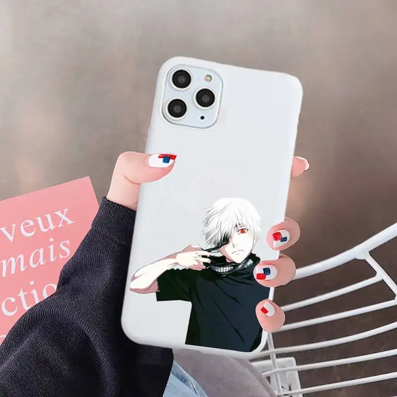 

Tokyo Ghoul Japan anime Phone Case Candy Color for iPhone 6 7 8 11 12 s mini pro X XS XR MAX Plus