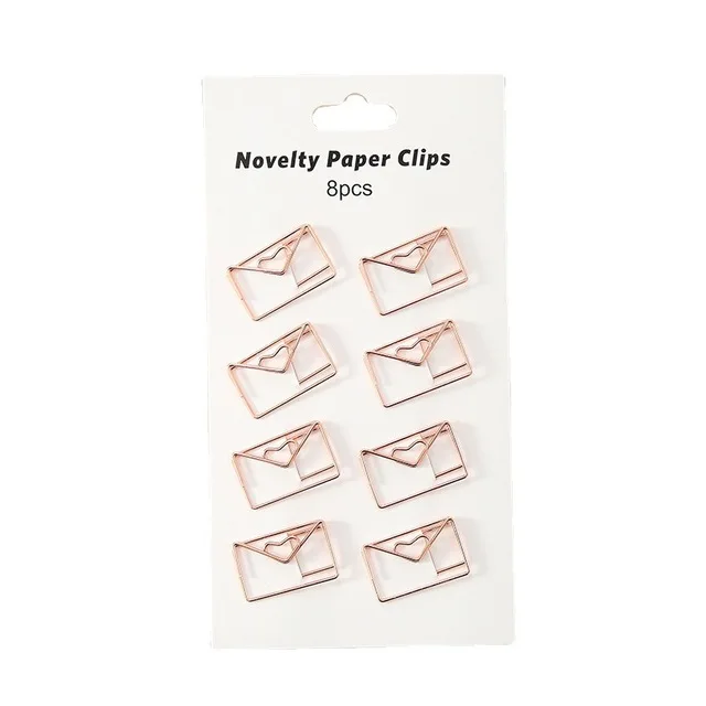 

8 pcs/lot Cute Hollow Difference Pin Office Study Materials Bookmark Test Paper Folder Student School Office Supply