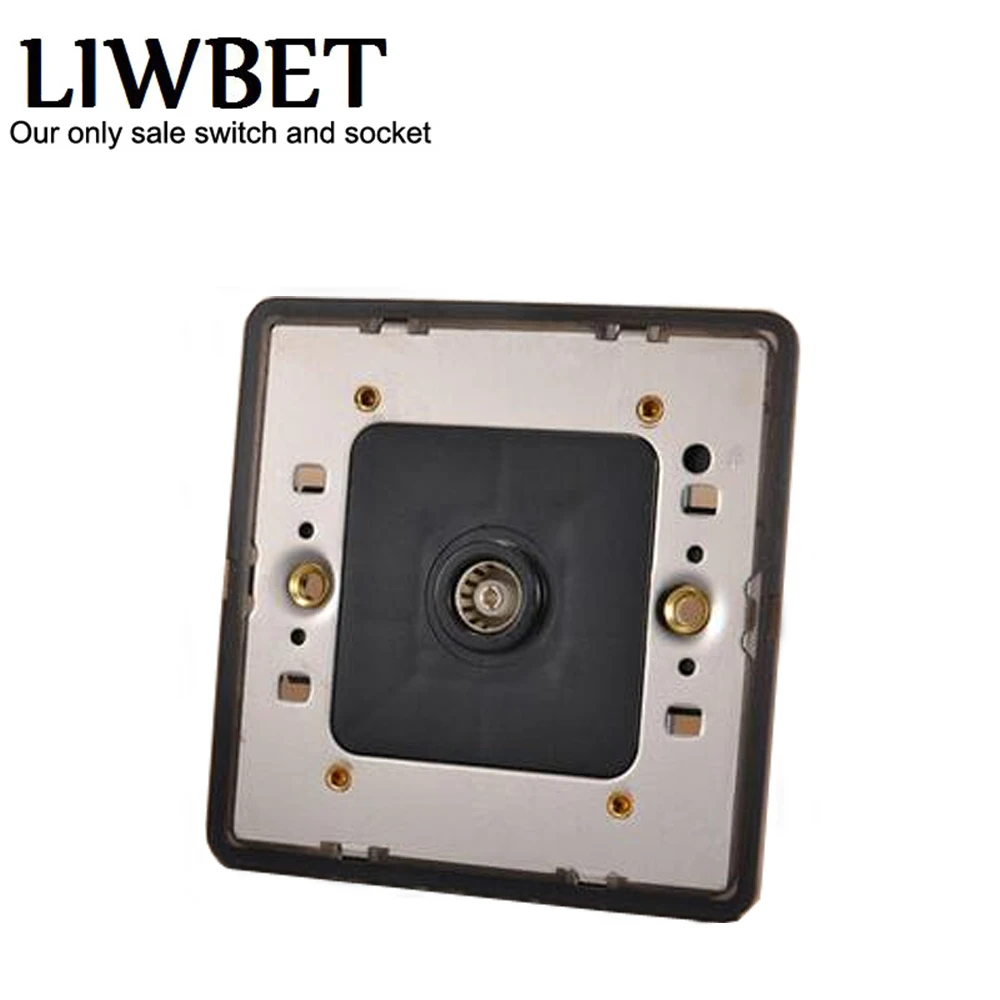 LIWBET черная цветная настенная розетка для телевизора и панель из нержавеющей