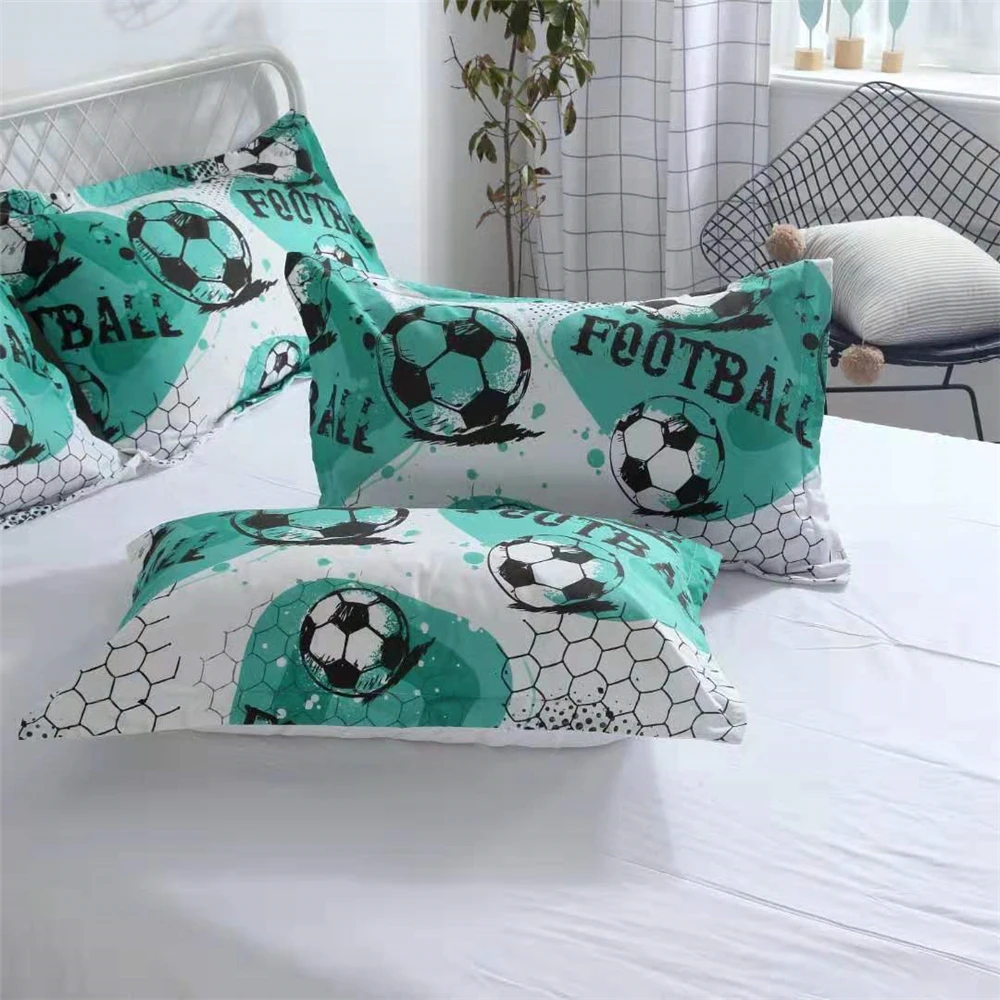 Постельное белье для мальчиков с принтом футбольного мяча детское стеганое