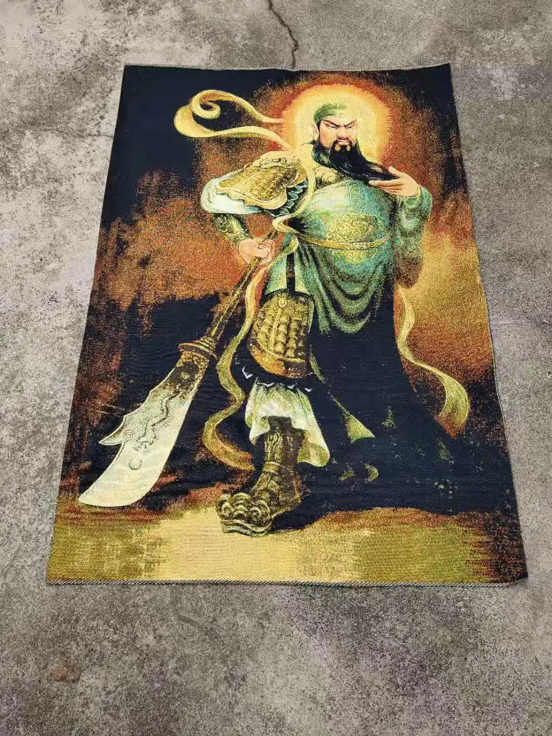 

Tibeten Tantric black Hades Thangka tapestry embroidery