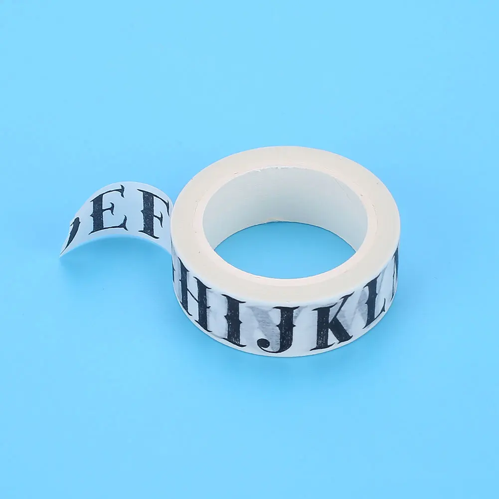Васи бумага клейкая лента DIY Алфавит буквы декоративные скрапбук маскировки 15