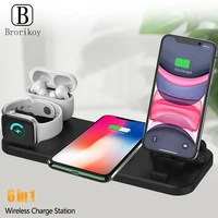 Wireless Charger Stand Mobile Phone Quick Charge Dock Micro USB Type-C for iPhone iWatch Airpods Wireless Charging