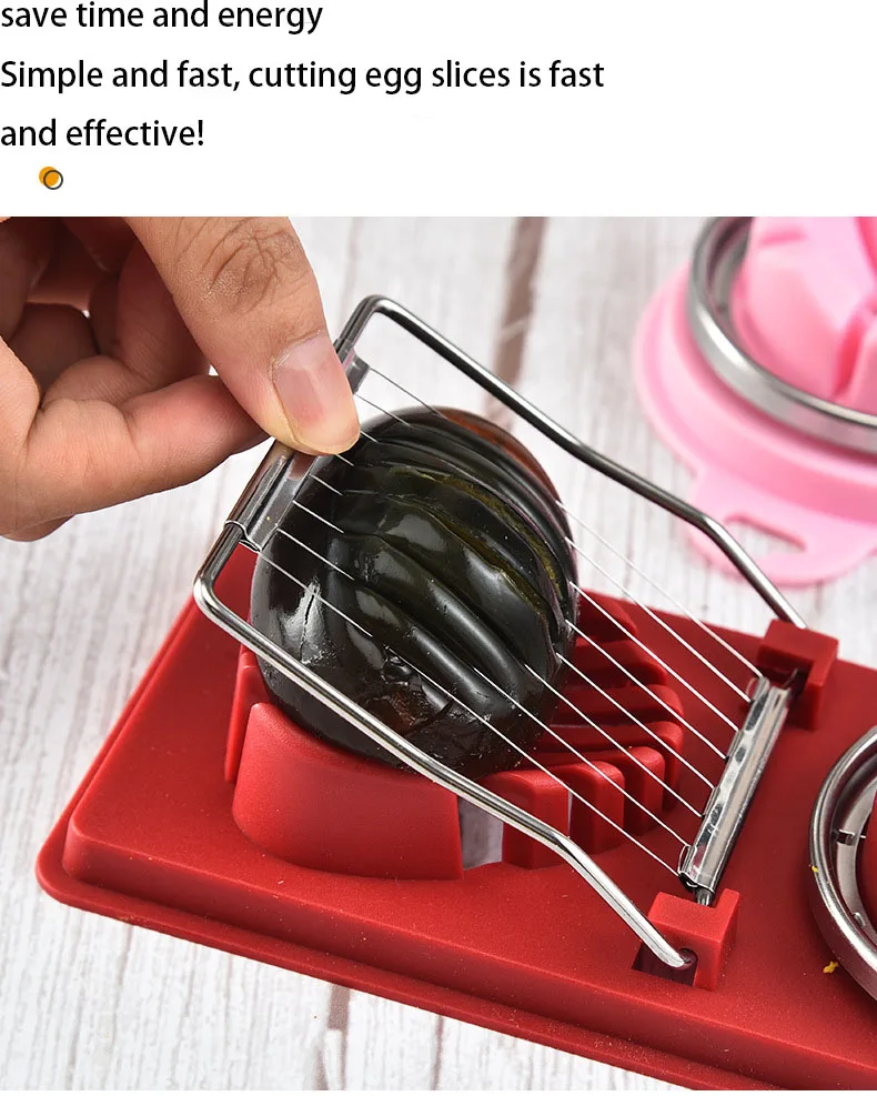 

Multifunctional stainless steel egg cutter egg cutter knife flower mold lunch meat cutter kitchen utensils egg holder baking