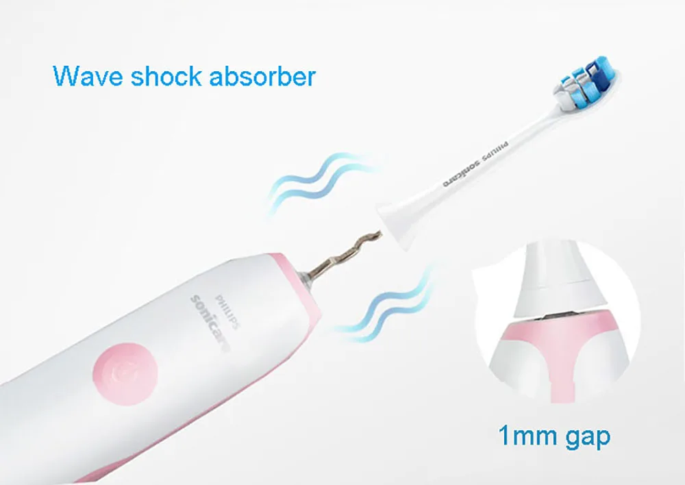 Philips Sonic HX3226 качественная электрическая зубная щетка перезаряжаемый умный таймер зубная щетка водонепроницаемая для взрослых