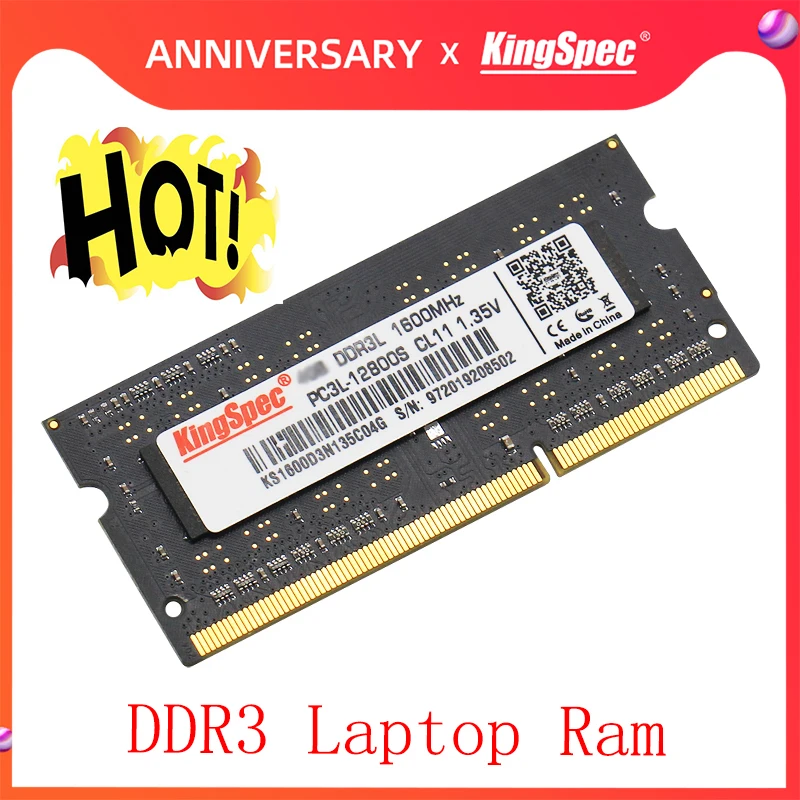 Kingspec DDdr3 NB 4 Гб 1600 МГц Sodimm Ram Memoria для ноутбука Ddr 3 Ddr3 Память sodimm ram|Оперативная