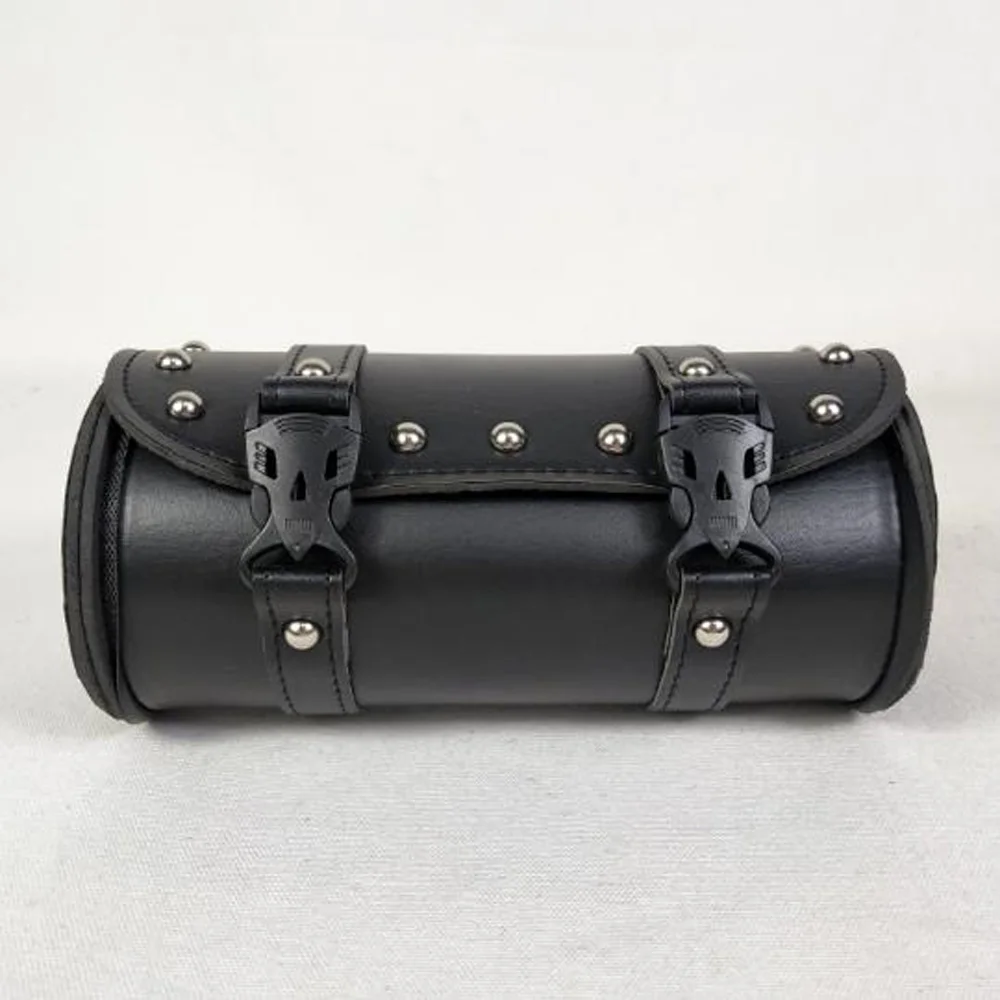 For Harley Motorcycle Bag Replacement Universal Leather Black 1Pc Luggage