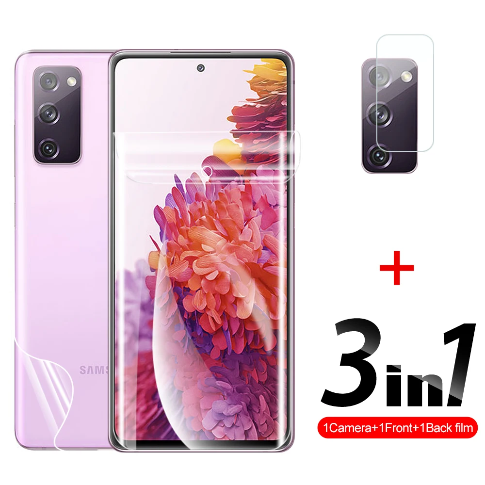 

Гидрогелевая пленка для задней крышки объектива 3 в 1 для Samsung Galaxy S20 FE 5G 4G S20 Plus Ultra S20fe, защитная пленка для HD-камеры 6,5 дюйма