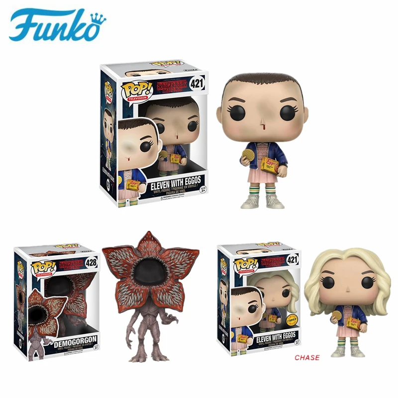 Funko POP tv: странные вещи экшн и Фигурки игрушки#421 Eleven#428 Demogorgon виниловая Коллекционная кукла модель для подарка на день рождения