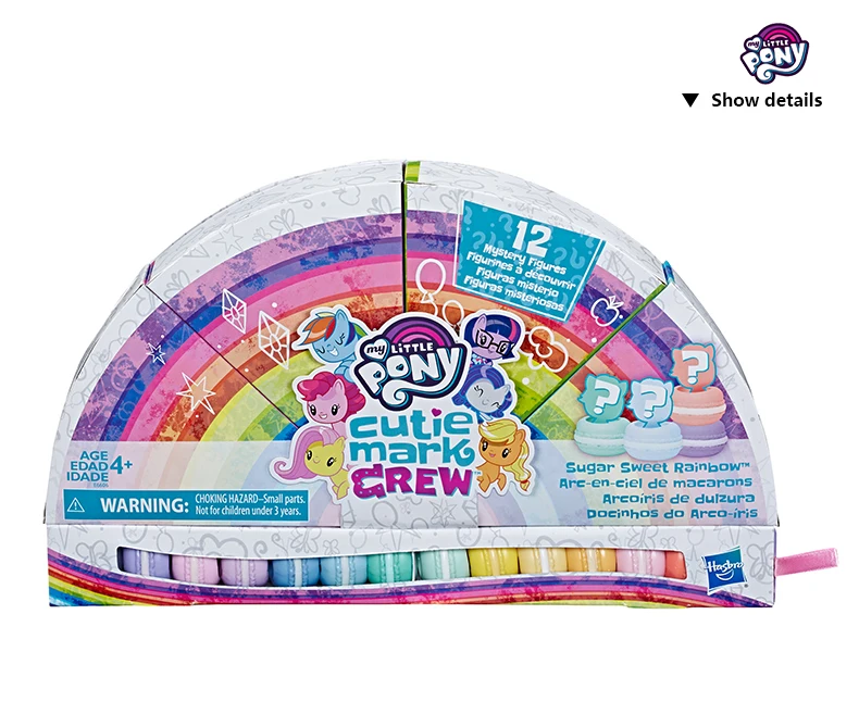 Hasbro My Little Pony игрушка милашка Марк Crew сахар Сладкая Радуга коллекция пакет Mlp сахар Сладкая Радуга коллекция