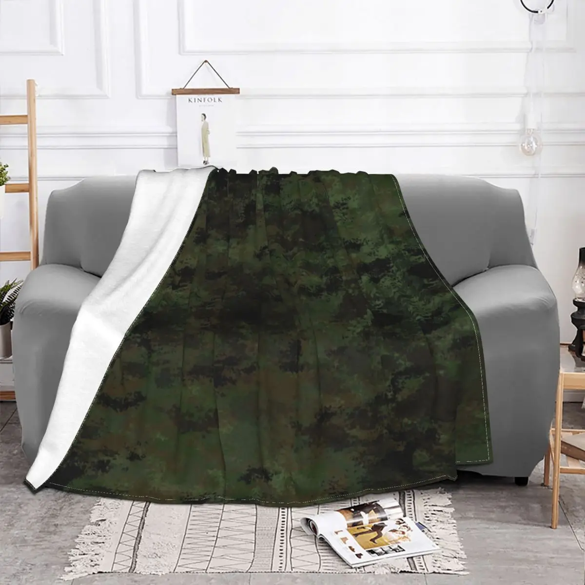 Camo Camouflage Blanket Fleece Print Military Breathable Lightweight Thin Throw for Sofa Office Bedding Throws | Дом и сад