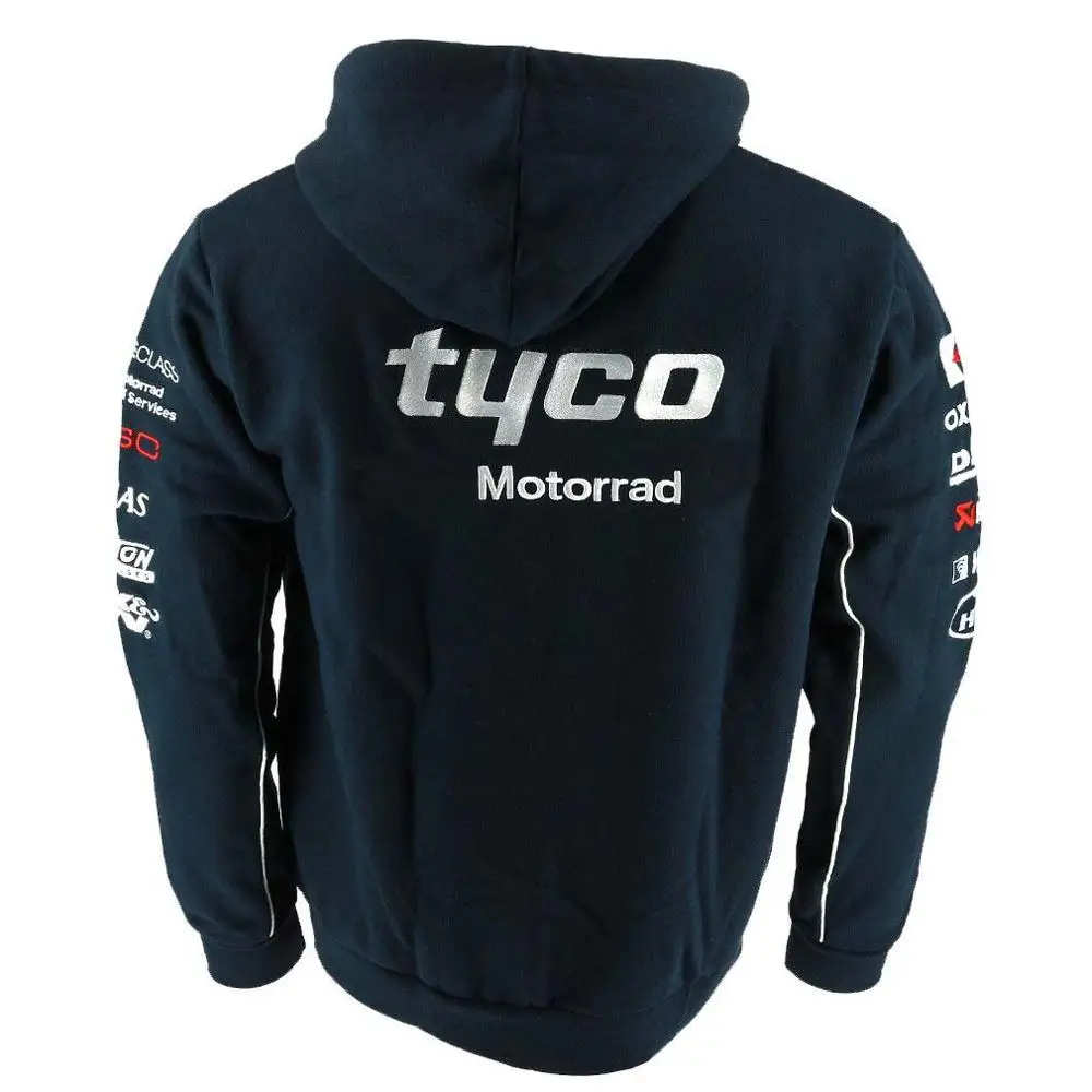 2018 мотоциклетная куртка для мотоциклистов Tyco Racing Team на молнии с капюшоном