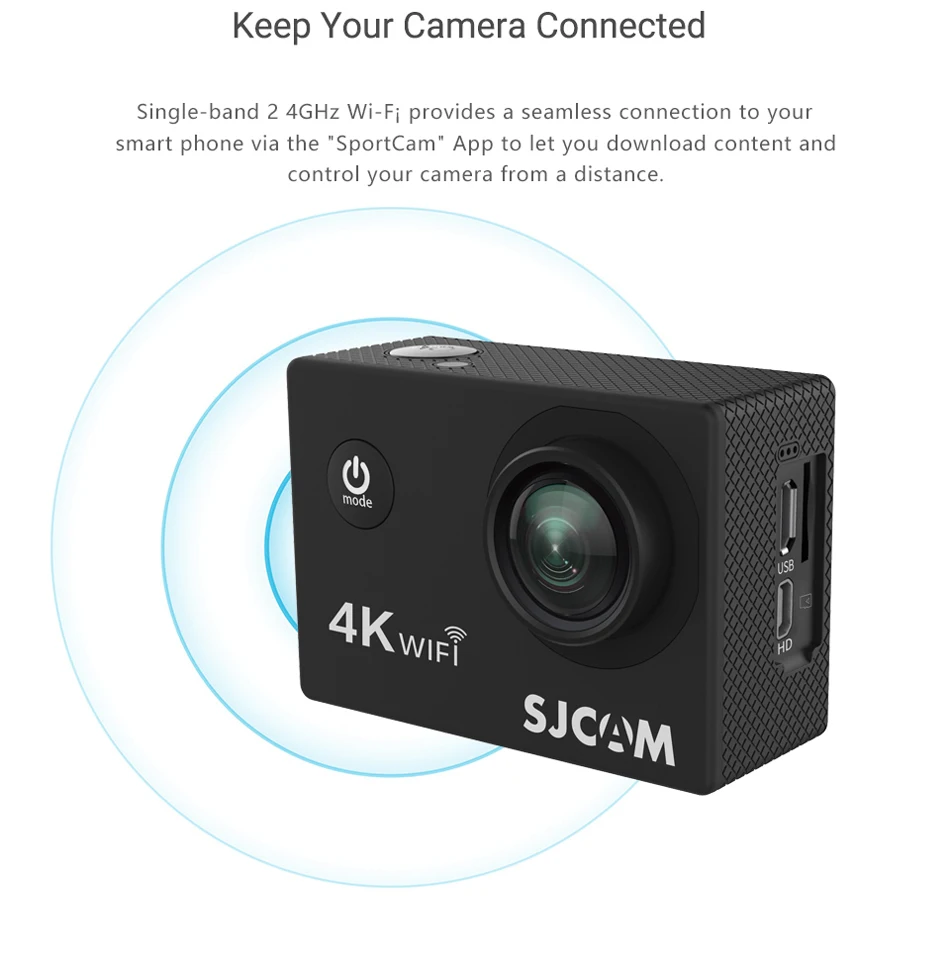 SJCAM SJ4000 AIR Действий Камеры Full HD Allwinner 4К 30FPS WIFI 2.0" Экран Мини Шлем Водонепроницаемый Спорт DV Камера, Лыжная камера, камера для дайвинга