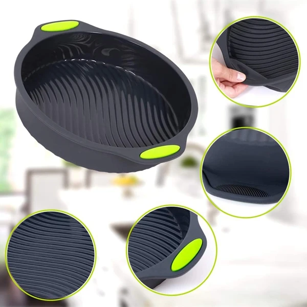 

Round Cake Pan Set of 2 Bread Pans for Baking, Reusable Baking Pans,Bakeware Cake Molds 9 Inch Inside