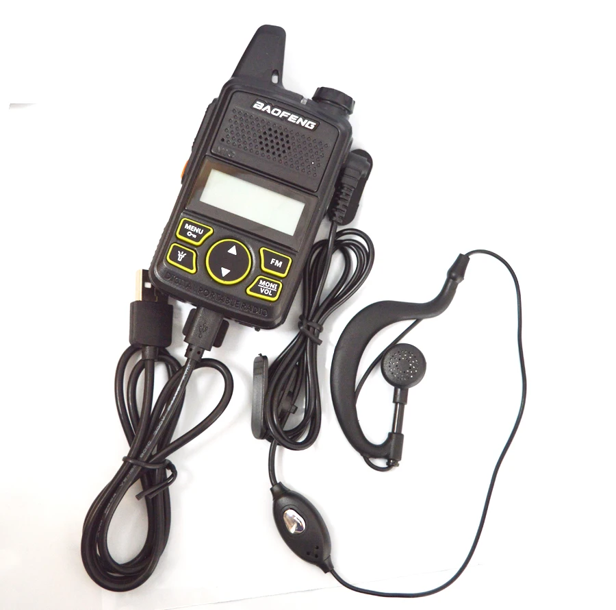 2 шт. BAOFENG T1 мини Two Way Радио BF иди и болтай Walkie Talkie UHF 400 470 МГц 20CH Портативный Ham FM CB