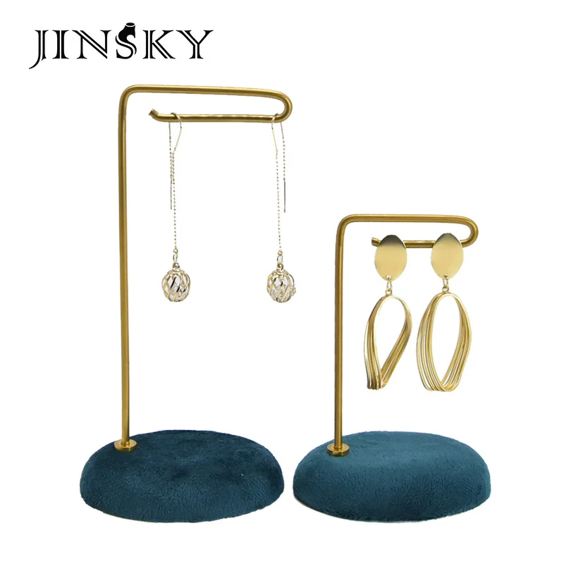 Metal flannel creative earrings earrings shelf display stand jewelry hanger jewelry window display props