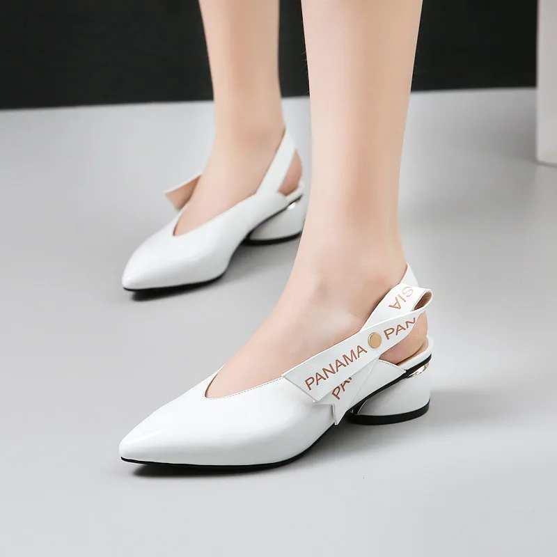 34-43 женские туфли на каблуках из натуральной кожи большие размеры осенние