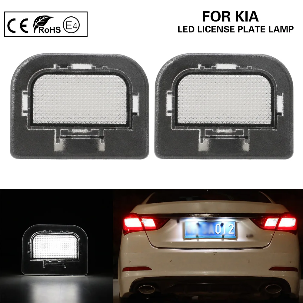 2 шт. светодиодный номерной знак Светильник лампы автомобильные аксессуары для