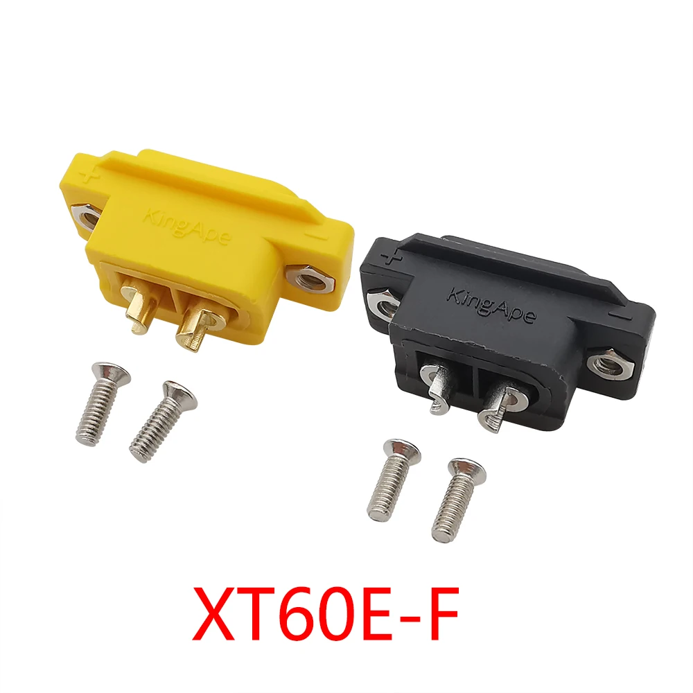 

1Pcs XT60 XT60E-F Female Plug Large Current Gold/Brass Ni Plated Connector Power Battery Connecting Adapter for DIY RC Car