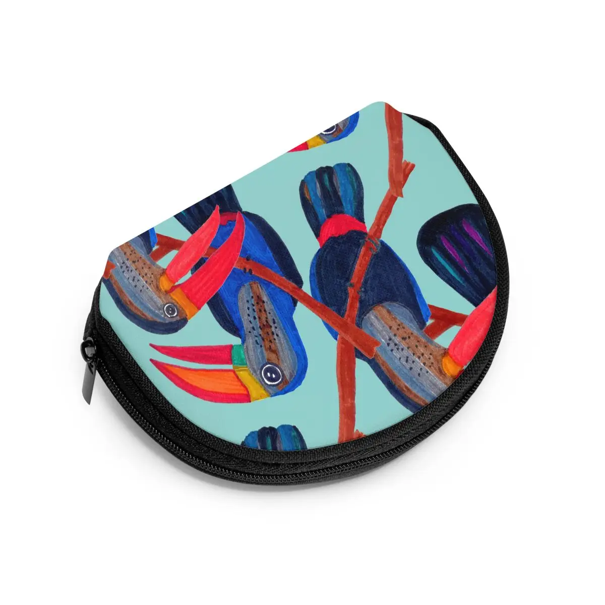 

Wallets Women Coin Purses Clutch Wallet Female Money Credit Card Holder Tropical Birds Pattern With Colorful Parrots And Toucans