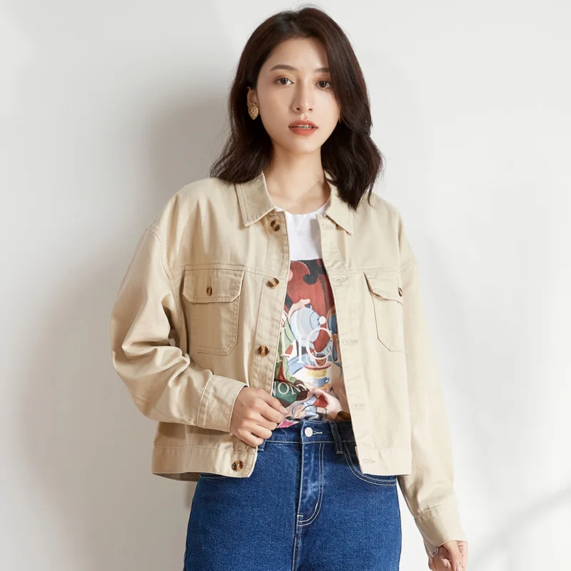 LEIJIJEANS новые женские джинсовые куртки больших размеров цвета слоновой кости на весну и осень классические модные короткие женские джинсовые куртки 9136