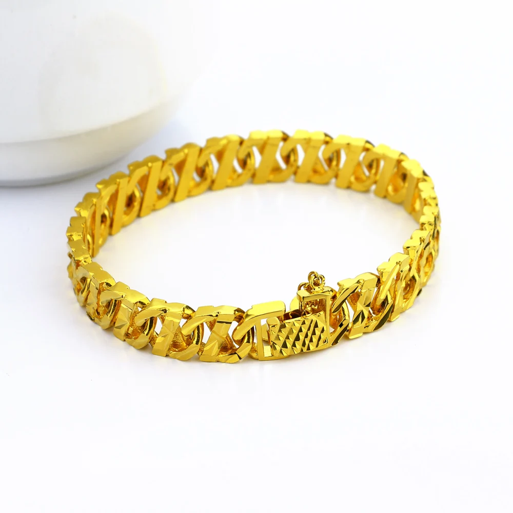 Винтаж Для мужчин с гальваническим покрытием покрытыем цвета чистого 24