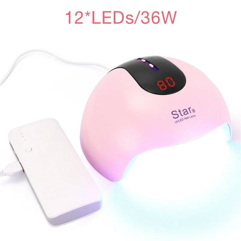 

36W Nail Lamp Star8 Nail Light Therapy Machine USB Nail Machine Led Dryer Induction Quick-drying Light Treatment Lamp
