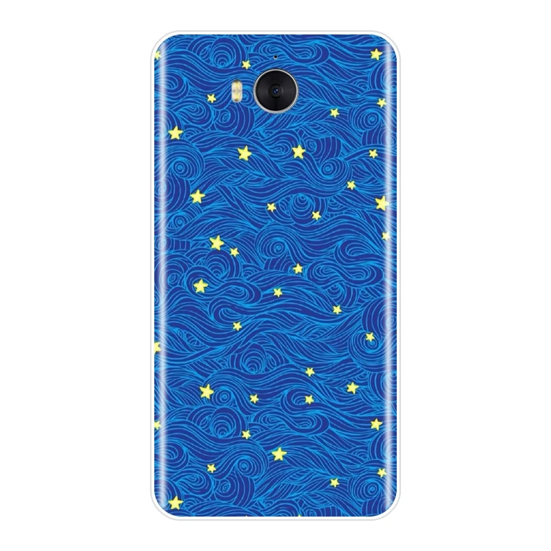 Мягкий чехол из ТПУ для Huawei Y5 Y6 Y7 Prime 2018 Y9 2019 художественный волнистый силиконовый