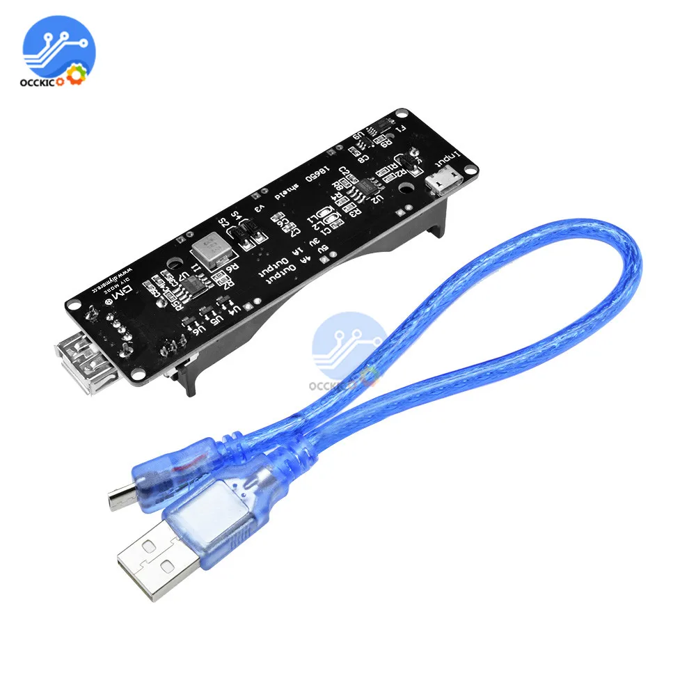 Bms 18650 Защита аккумулятора V3 Плата расширения ESP32 Micro USB порт type-A USB модуль для Arduino Wemos держатель батареи балансир