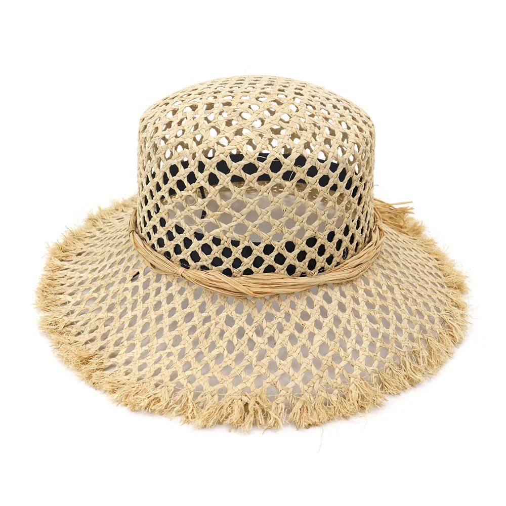 Соломенная шляпа Луффи женская летняя Солнцезащитная пляжная одежда с широкими