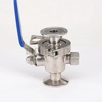 fit tube o d 19mm ferrule o d 50 5mm 1 5 tri clamp 304 stainless steel sanitary knock down ball valve dairy product