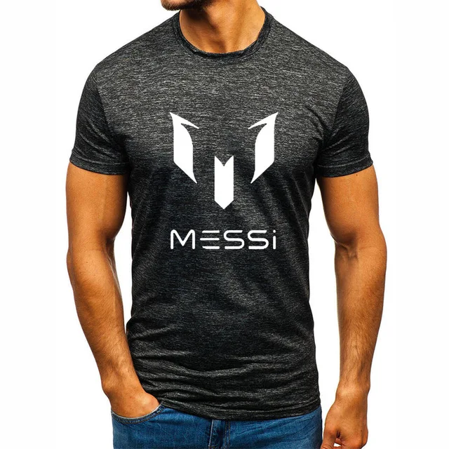 

New 2020 Summer for Messi Printed Short Sleeve Cotton Mens Casual Fashion Short Sleeve Slim fit Crew neck T-Shirt J