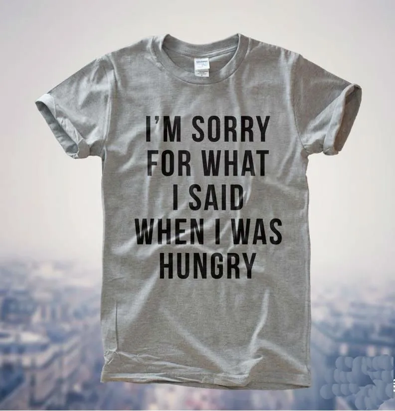 Извините за то что я сказал когда голодался женская футболка хлопковая