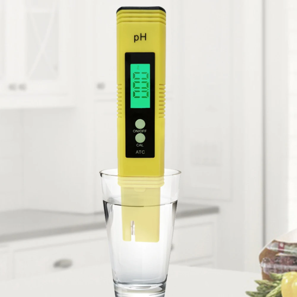

High Accuracy 0.01 LCD Digital PH Meter Tester for Water Food Aquarium Pool Hydroponics Pocket Size PH Tester Large LCD Display