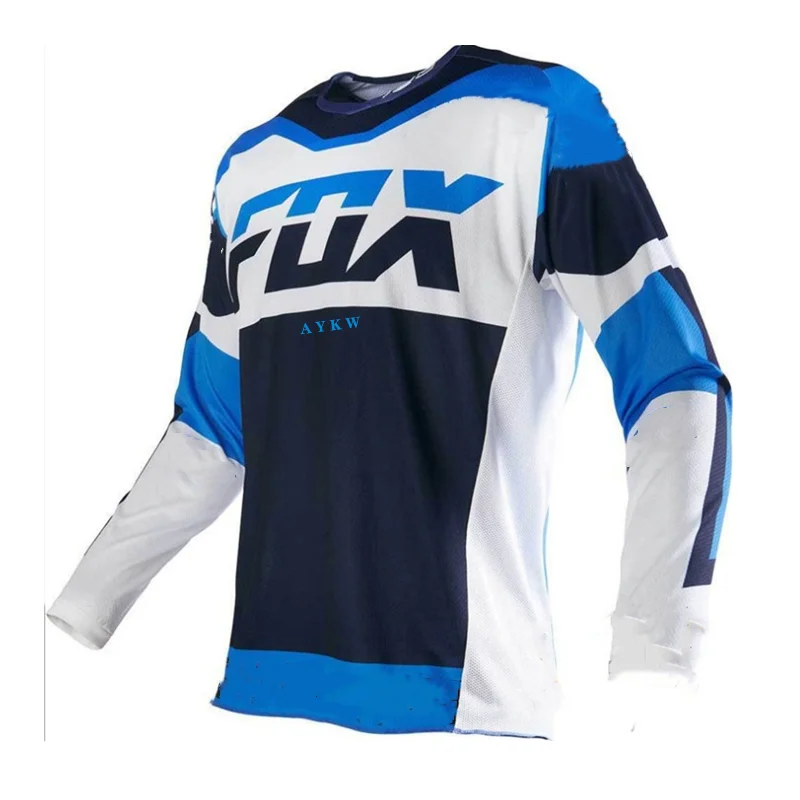 

2021 Motorcycl Mountain Bike Team Downhill Jersey Bicycle Locomotive T-shirt Cross Country Mountain FOX Jersey Bike jersey