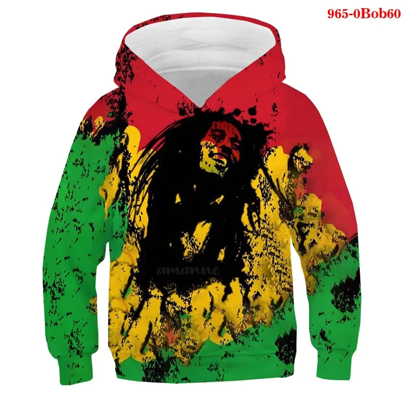 

Oversized Boys Hoodies for Girls Teenagers Children's Sweatshirt Bob Marley 3D Print Tops Sweat Shirt Child Kids Hoodies Clothes