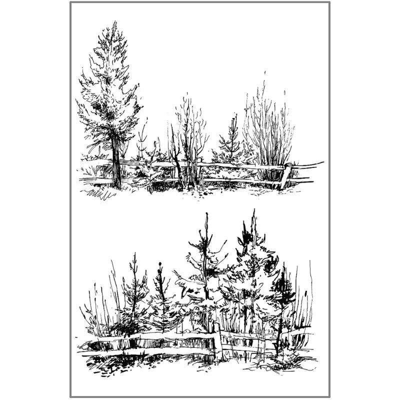 

Lush Forest Silicone Clear Stamp For Scrapbooking DIY Cling Seal Embossing Album Decor Paper Card Art Craft Supplies 2020 New