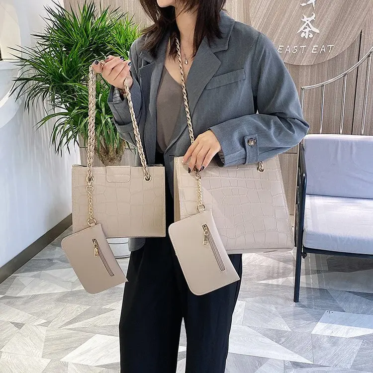 Новинка 2020 женская сумка из искусственной кожи вместительная для покупок