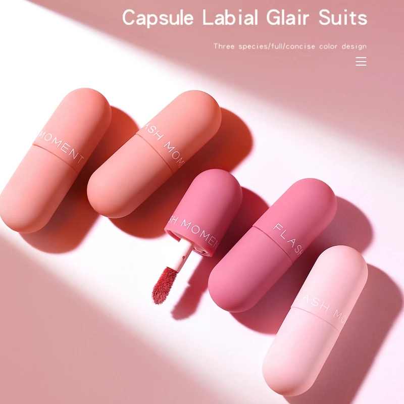 Новый матовый бархатный капсульный Глянцевый тинт для губ увлажняющий