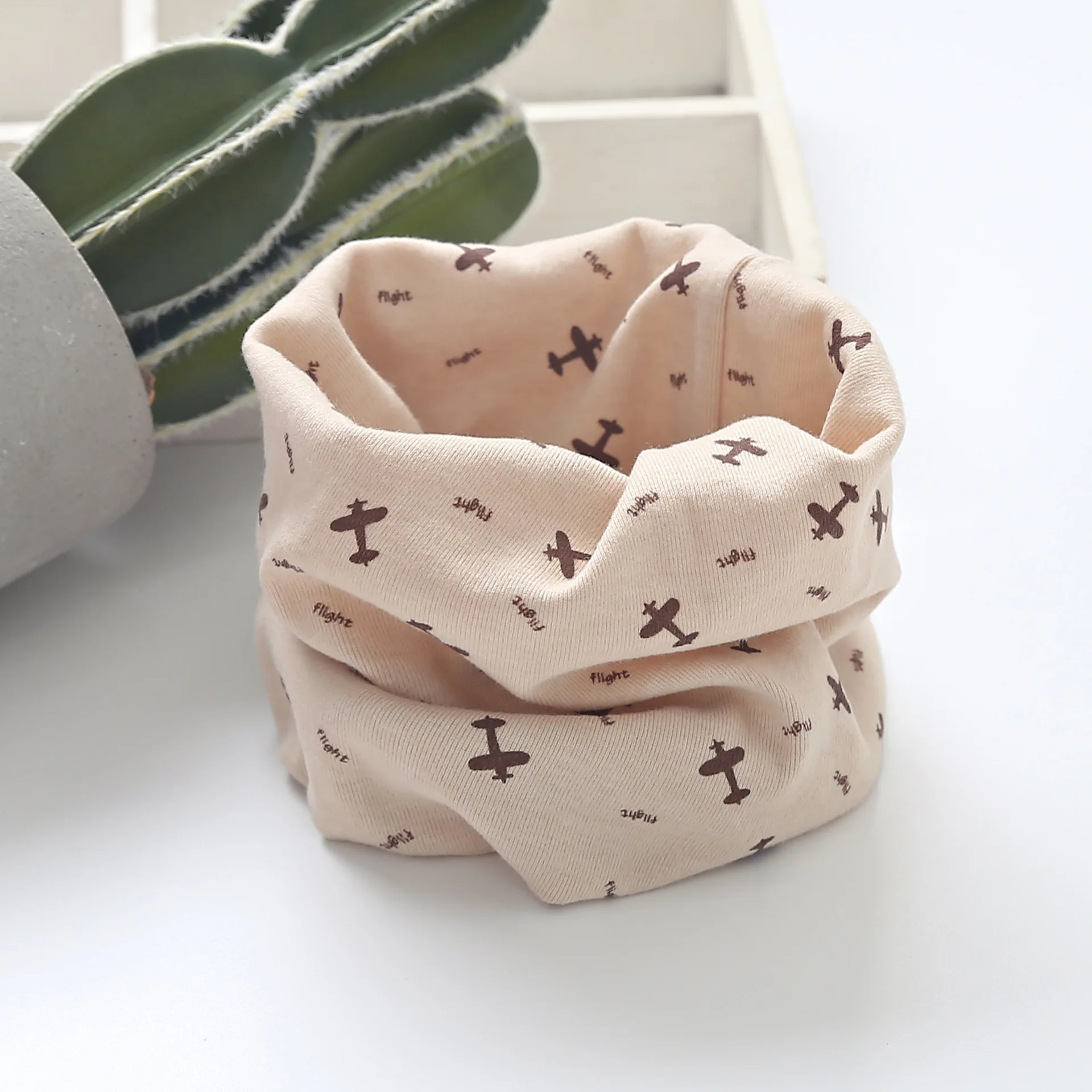 19 new children's neck cover Korean version of the warm print baby hundred-change scarf |
