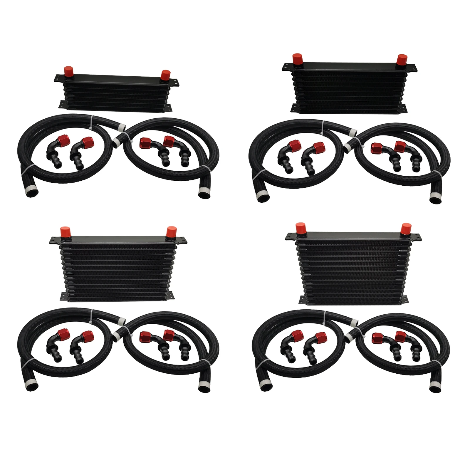 

AN10 Oil Cooler Engine Transmission Radiator Hose Kit Aluminium Black AUTO Accessories Replacement