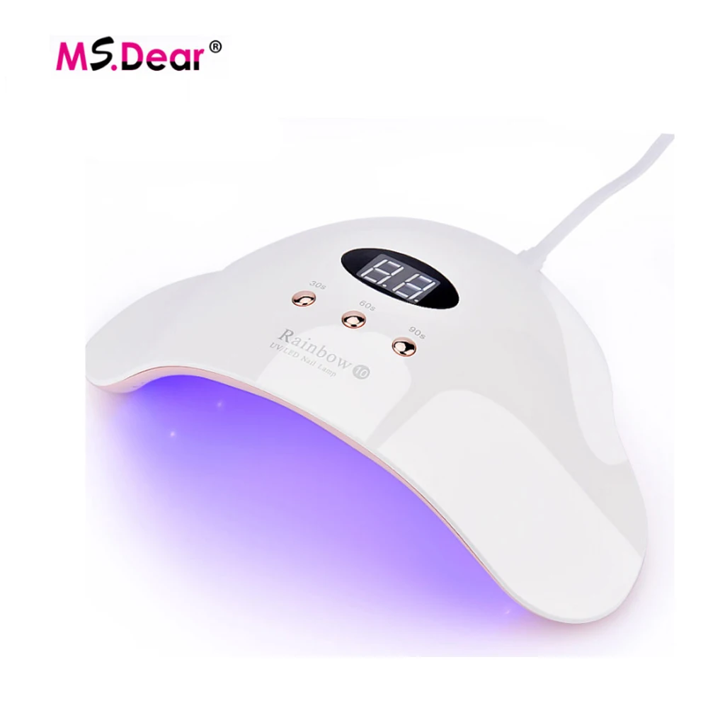 

LED UV Lamp Nail Dryer Fingernail Toenail Gel Polish Curing Infrared Sensing LCD Display Manicure Machine Nail Art Salon Tools