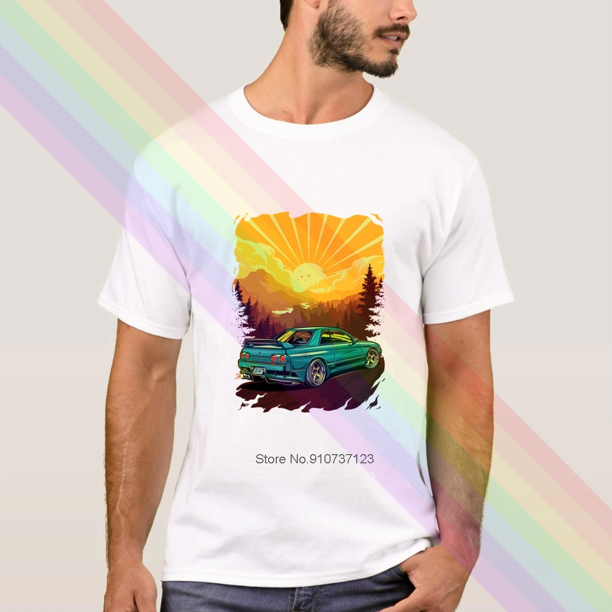 Классическая черная футболка с логотипом Nissan Skyline новинка 2020 летняя популярная