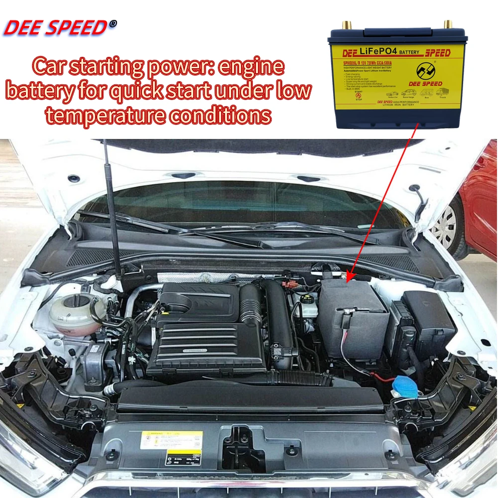 Литиевая батарея LifePO4 12 В для автомобиля литий-Железный аккумулятор зажигания bmw