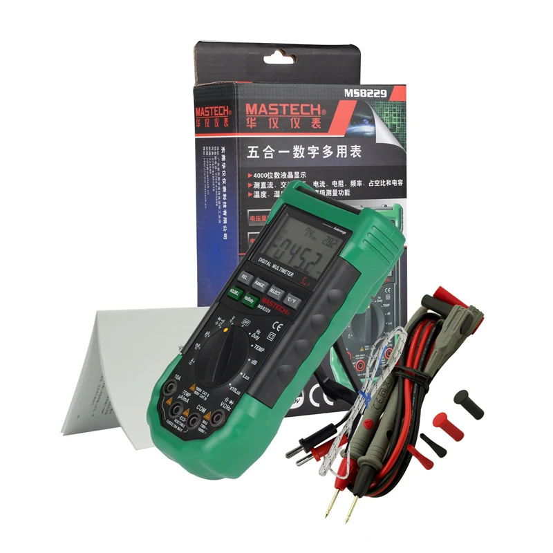 Цифровой Мультиметр Mastech MS8229 многофункциональный измеритель температуры и