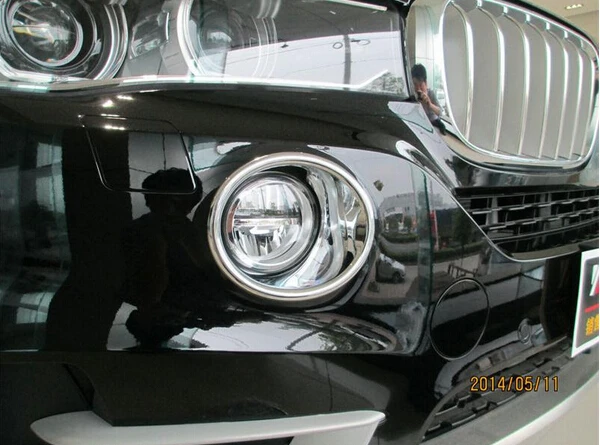 

Хромированные передние противотуманные фары Yimaautotrims, противотуманные фары, крышка лампы, отделка, подходит для BMW X5 F15 2014 2015 2016 хромированный...