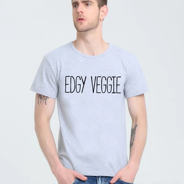 

Vegan T-shirt Vegan Top Vegetarian T-shirt Men's Letter Print Funny Shirt Tops